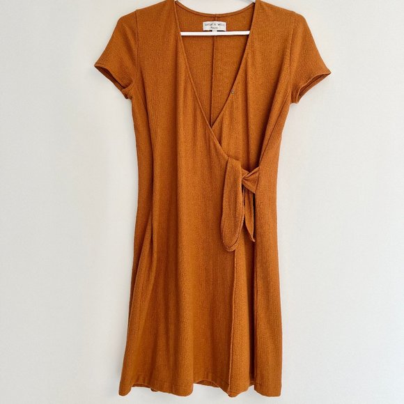 Madewell Texture & Thread Short-Sleeve Side-Tie Dress - Picture 1 of 4